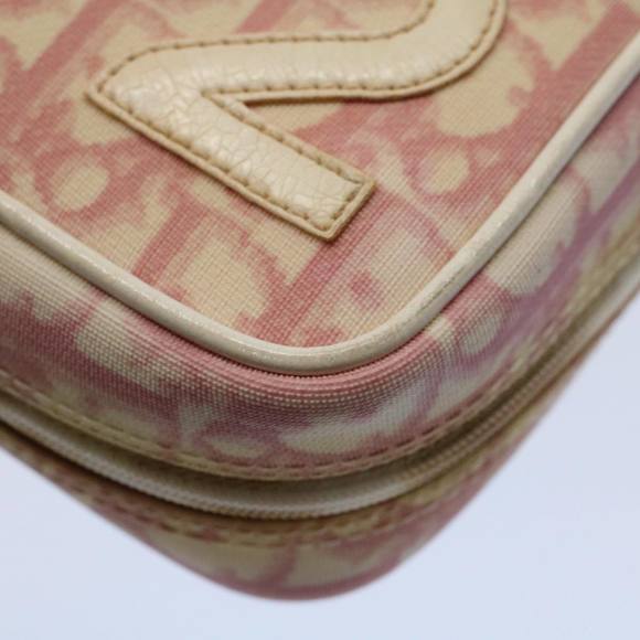 Christian Dior Trotter Canvas Pouch Pink Auth yk8940 - Picture 9 of 16